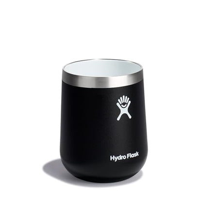 Hydro Flask 10 Oz Wine Glass - Ceramic Stemless Wine Tumbler - Unbreakable with Lid in Trillium Pink - 7DAY'S