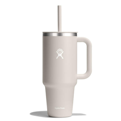 Hydro Flask 40 Oz Travel Tumbler with Handle, Lid and Straw - Insulated Stainless Steel in Sugarplum - 7DAY'S
