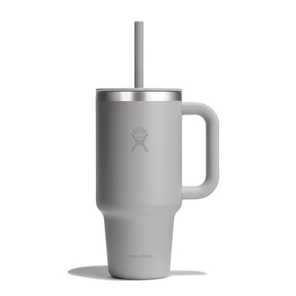 Hydro Flask 40 Oz Travel Tumbler with Handle, Lid and Straw - Insulated Stainless Steel in Sugarplum - 7DAY'S