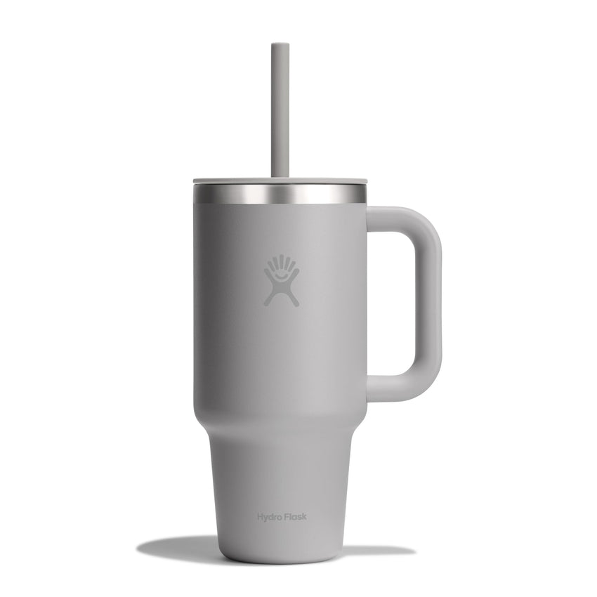 Hydro Flask 40 Oz Travel Tumbler with Handle, Lid and Straw - Insulated Stainless Steel in Sugarplum - 7DAY'S