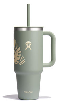 Hydro Flask 40 Oz Travel Tumbler with Handle, Lid and Straw - Insulated Stainless Steel in Sugarplum - 7DAY'S