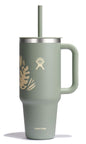 Hydro Flask 40 Oz Travel Tumbler with Handle, Lid and Straw - Insulated Stainless Steel in Sugarplum - 7DAY'S
