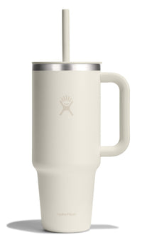 Hydro Flask 40 Oz Travel Tumbler with Handle, Lid and Straw - Insulated Stainless Steel in Sugarplum - 7DAY'S