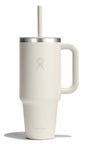 Hydro Flask 40 Oz Travel Tumbler with Handle, Lid and Straw - Insulated Stainless Steel in Sugarplum - 7DAY'S