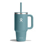 Hydro Flask 40 Oz Travel Tumbler with Handle, Lid and Straw - Insulated Stainless Steel in Sugarplum - 7DAY'S