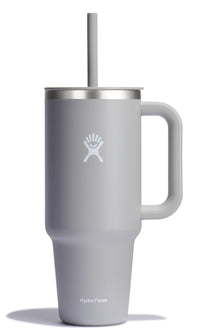 Hydro Flask 40 Oz Travel Tumbler with Handle, Lid and Straw - Insulated Stainless Steel in Sugarplum - 7DAY'S