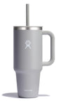 Hydro Flask 40 Oz Travel Tumbler with Handle, Lid and Straw - Insulated Stainless Steel in Sugarplum - 7DAY'S