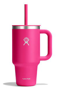 Hydro Flask 40 Oz Travel Tumbler with Handle, Lid and Straw - Insulated Stainless Steel in Sugarplum - 7DAY'S