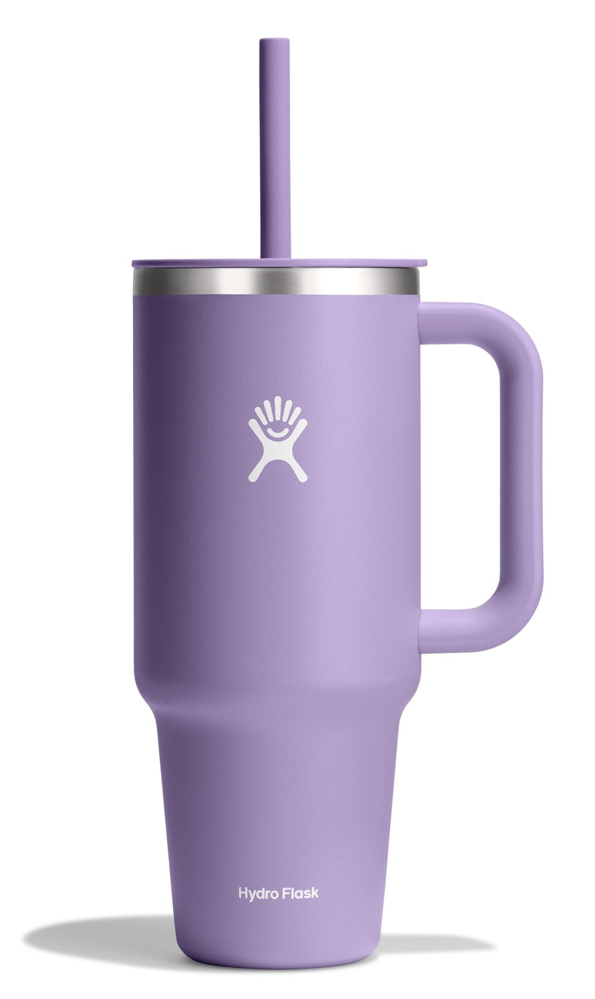Hydro Flask 40 Oz Travel Tumbler with Handle, Lid and Straw - Insulated Stainless Steel in Sugarplum - 7DAY'S