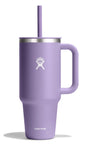 Hydro Flask 40 Oz Travel Tumbler with Handle, Lid and Straw - Insulated Stainless Steel in Sugarplum - 7DAY'S