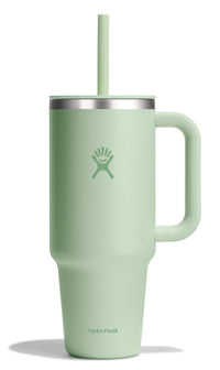 Hydro Flask 40 Oz Travel Tumbler with Handle, Lid and Straw - Insulated Stainless Steel in Sugarplum - 7DAY'S