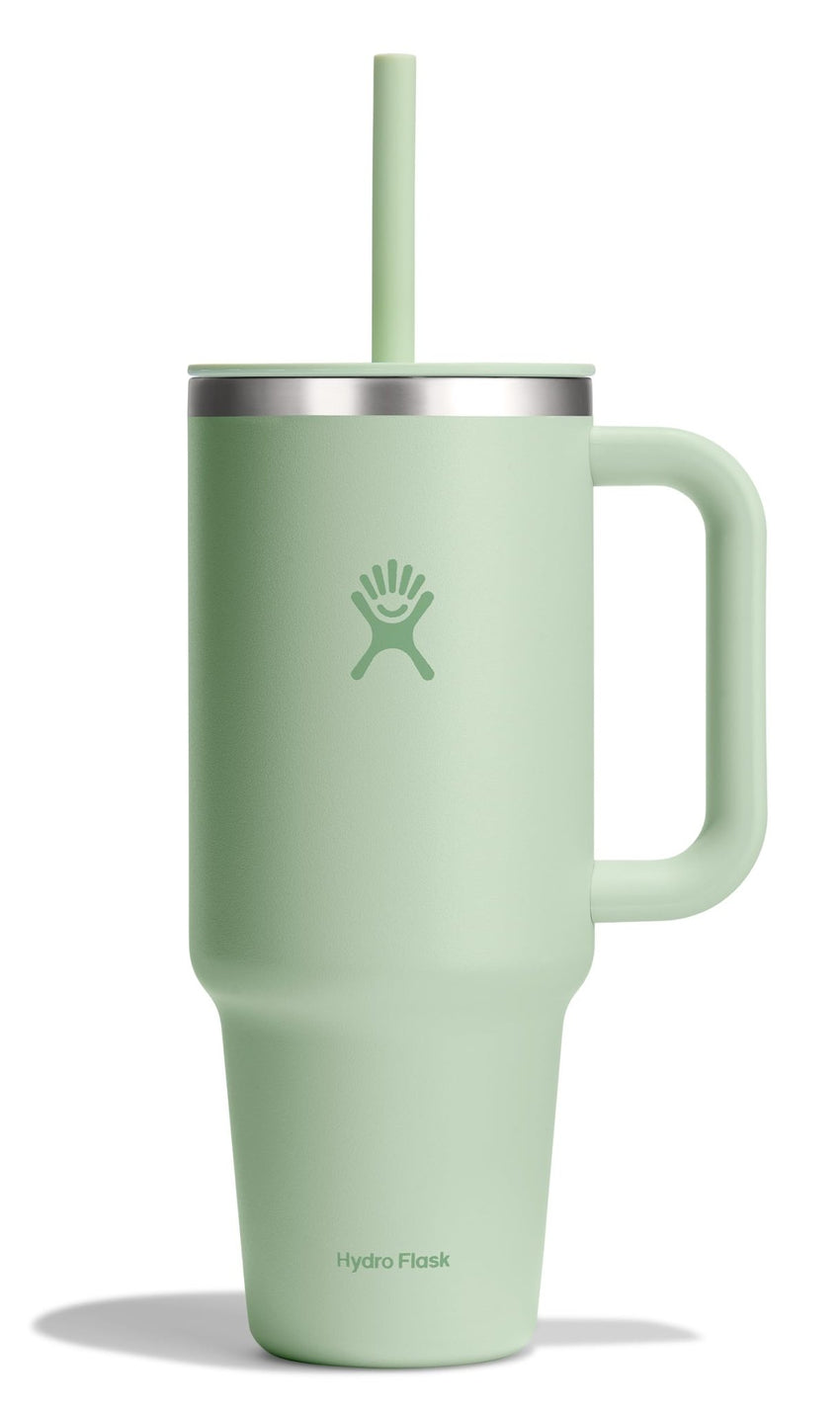 Hydro Flask 40 Oz Travel Tumbler with Handle, Lid and Straw - Insulated Stainless Steel in Sugarplum - 7DAY'S