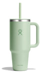 Hydro Flask 40 Oz Travel Tumbler with Handle, Lid and Straw - Insulated Stainless Steel in Sugarplum - 7DAY'S