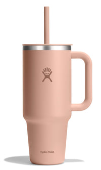 Hydro Flask 40 Oz Travel Tumbler with Handle, Lid and Straw - Insulated Stainless Steel in Sugarplum - 7DAY'S