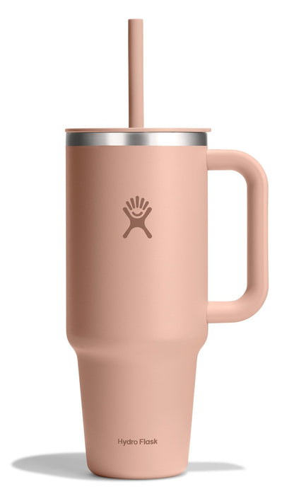 Hydro Flask 40 Oz Travel Tumbler with Handle, Lid and Straw - Insulated Stainless Steel in Sugarplum - 7DAY'S