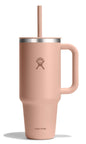 Hydro Flask 40 Oz Travel Tumbler with Handle, Lid and Straw - Insulated Stainless Steel in Sugarplum - 7DAY'S
