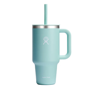 Hydro Flask 40 Oz Travel Tumbler with Handle, Lid and Straw - Insulated Stainless Steel in Sugarplum
