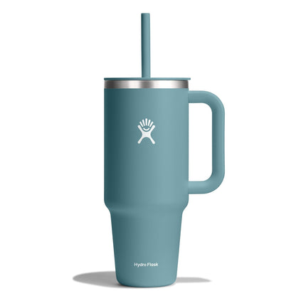 Hydro Flask 40 Oz Travel Tumbler with Handle, Lid and Straw - Insulated Stainless Steel in Sugarplum - 7DAY'S