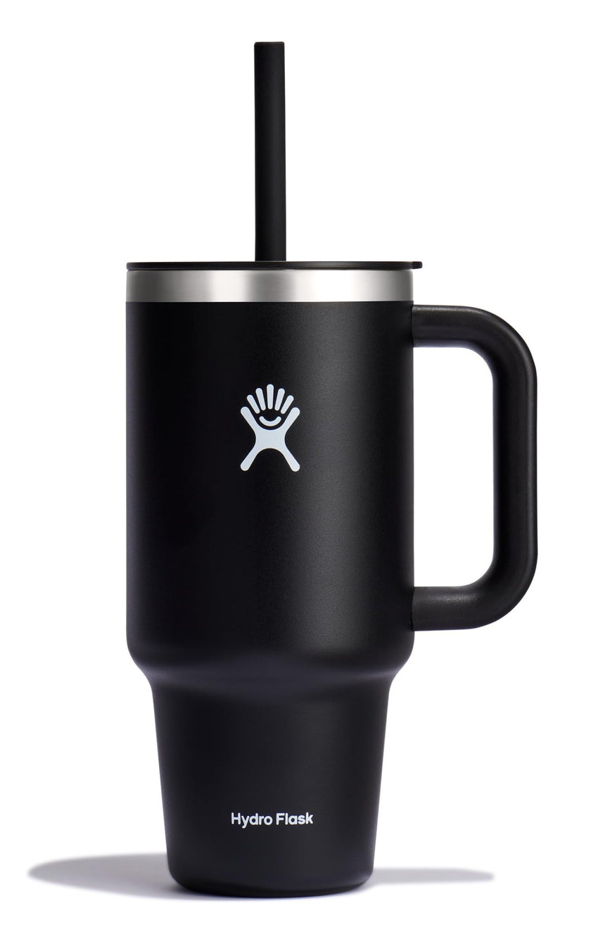 Hydro Flask 40 Oz Travel Tumbler with Handle, Lid and Straw - Insulated Stainless Steel in Sugarplum - 7DAY'S