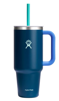 Hydro Flask 40 Oz Travel Tumbler with Handle, Lid and Straw - Insulated Stainless Steel in Sugarplum - 7DAY'S