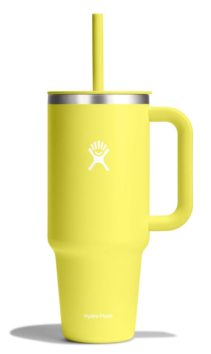Hydro Flask 40 Oz Travel Tumbler with Handle, Lid and Straw - Insulated Stainless Steel in Sugarplum - 7DAY'S