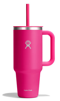 Hydro Flask 40 Oz Travel Tumbler with Handle, Lid and Straw - Insulated Stainless Steel in Sugarplum - 7DAY'S