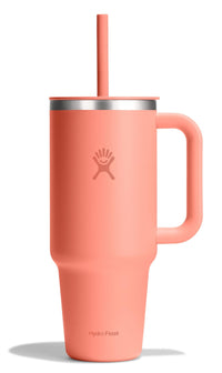 Hydro Flask 40 Oz Travel Tumbler with Handle, Lid and Straw - Insulated Stainless Steel in Sugarplum - 7DAY'S