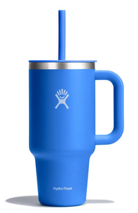 Hydro Flask 40 Oz Travel Tumbler with Handle, Lid and Straw - Insulated Stainless Steel in Sugarplum - 7DAY'S