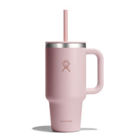 Hydro Flask 40 Oz Travel Tumbler with Handle, Lid and Straw - Insulated Stainless Steel in Sugarplum - 7DAY'S