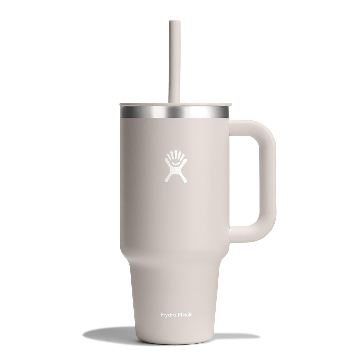 Hydro Flask 40 Oz Travel Tumbler with Handle, Lid and Straw - Insulated Stainless Steel in Sugarplum - 7DAY'S