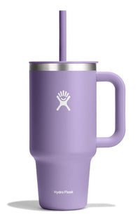 Hydro Flask 40 Oz Travel Tumbler with Handle, Lid and Straw - Insulated Stainless Steel in Sugarplum - 7DAY'S