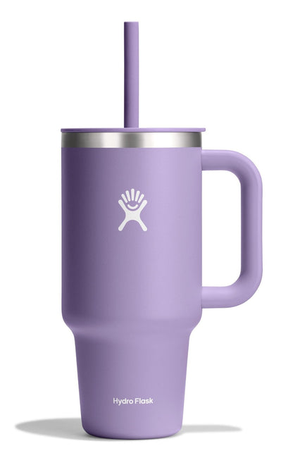 Hydro Flask 40 Oz Travel Tumbler with Handle, Lid and Straw - Insulated Stainless Steel in Sugarplum - 7DAY'S
