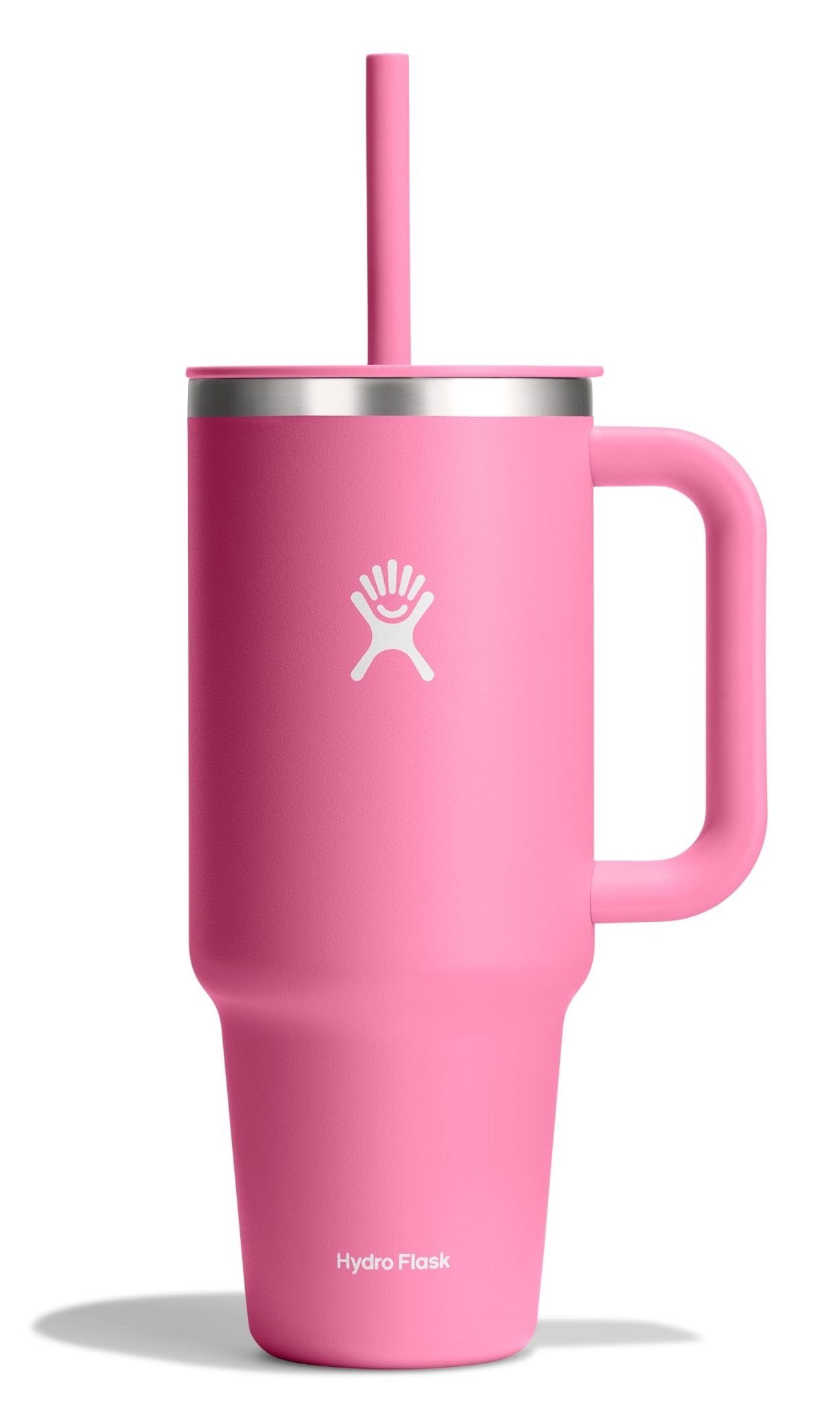 Hydro Flask 40 Oz Travel Tumbler with Handle, Lid and Straw - Insulated Stainless Steel in Sugarplum - 7DAY'S