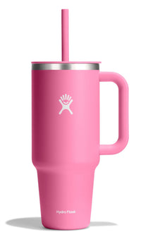 Hydro Flask 40 Oz Travel Tumbler with Handle, Lid and Straw - Insulated Stainless Steel in Sugarplum - 7DAY'S
