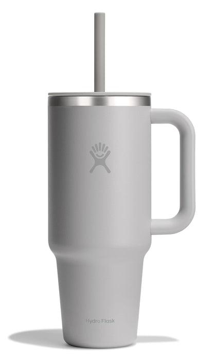 Hydro Flask 40 Oz Travel Tumbler with Handle, Lid and Straw - Insulated Stainless Steel in Sugarplum - 7DAY'S