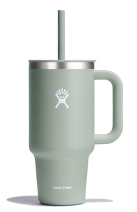 Hydro Flask 40 Oz Travel Tumbler with Handle, Lid and Straw - Insulated Stainless Steel in Sugarplum - 7DAY'S