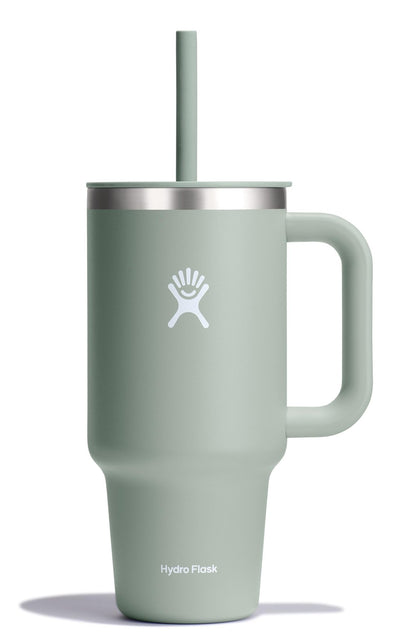Hydro Flask 40 Oz Travel Tumbler with Handle, Lid and Straw - Insulated Stainless Steel in Sugarplum - 7DAY'S