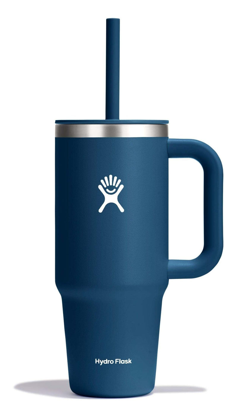 Hydro Flask 40 Oz Travel Tumbler with Handle, Lid and Straw - Insulated Stainless Steel in Sugarplum - 7DAY'S
