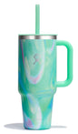 Hydro Flask 40 Oz Travel Tumbler with Handle, Lid and Straw - Insulated Stainless Steel in Sugarplum - 7DAY'S