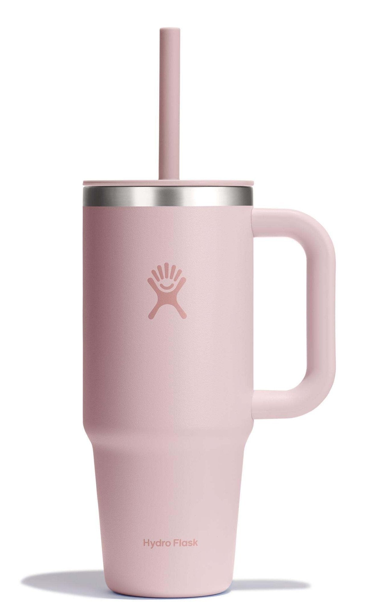 Hydro Flask 40 Oz Travel Tumbler with Handle, Lid and Straw - Insulated Stainless Steel in Sugarplum - 7DAY'S