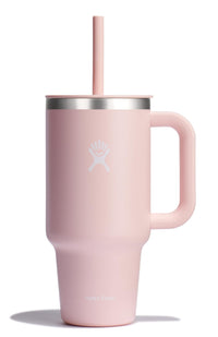 Hydro Flask 40 Oz Travel Tumbler with Handle, Lid and Straw - Insulated Stainless Steel in Sugarplum - 7DAY'S