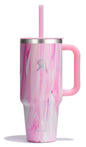 Hydro Flask 40 Oz Travel Tumbler with Handle, Lid and Straw - Insulated Stainless Steel in Sugarplum - 7DAY'S