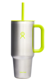Hydro Flask 40 Oz Travel Tumbler with Handle, Lid and Straw - Insulated Stainless Steel in Sugarplum - 7DAY'S