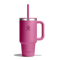 Hydro Flask 40 Oz Travel Tumbler with Handle, Lid and Straw - Insulated Stainless Steel in Sugarplum - 7DAY'S