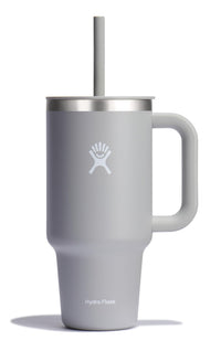 Hydro Flask 40 Oz Travel Tumbler with Handle, Lid and Straw - Insulated Stainless Steel in Sugarplum - 7DAY'S