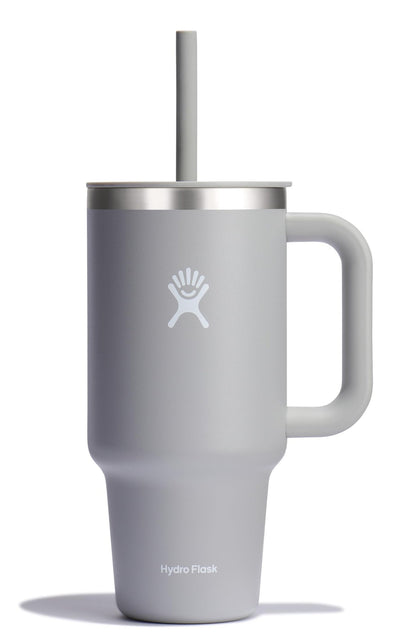 Hydro Flask 40 Oz Travel Tumbler with Handle, Lid and Straw - Insulated Stainless Steel in Sugarplum - 7DAY'S