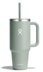 Hydro Flask 40 Oz Travel Tumbler with Handle, Lid and Straw - Insulated Stainless Steel in Sugarplum - 7DAY'S