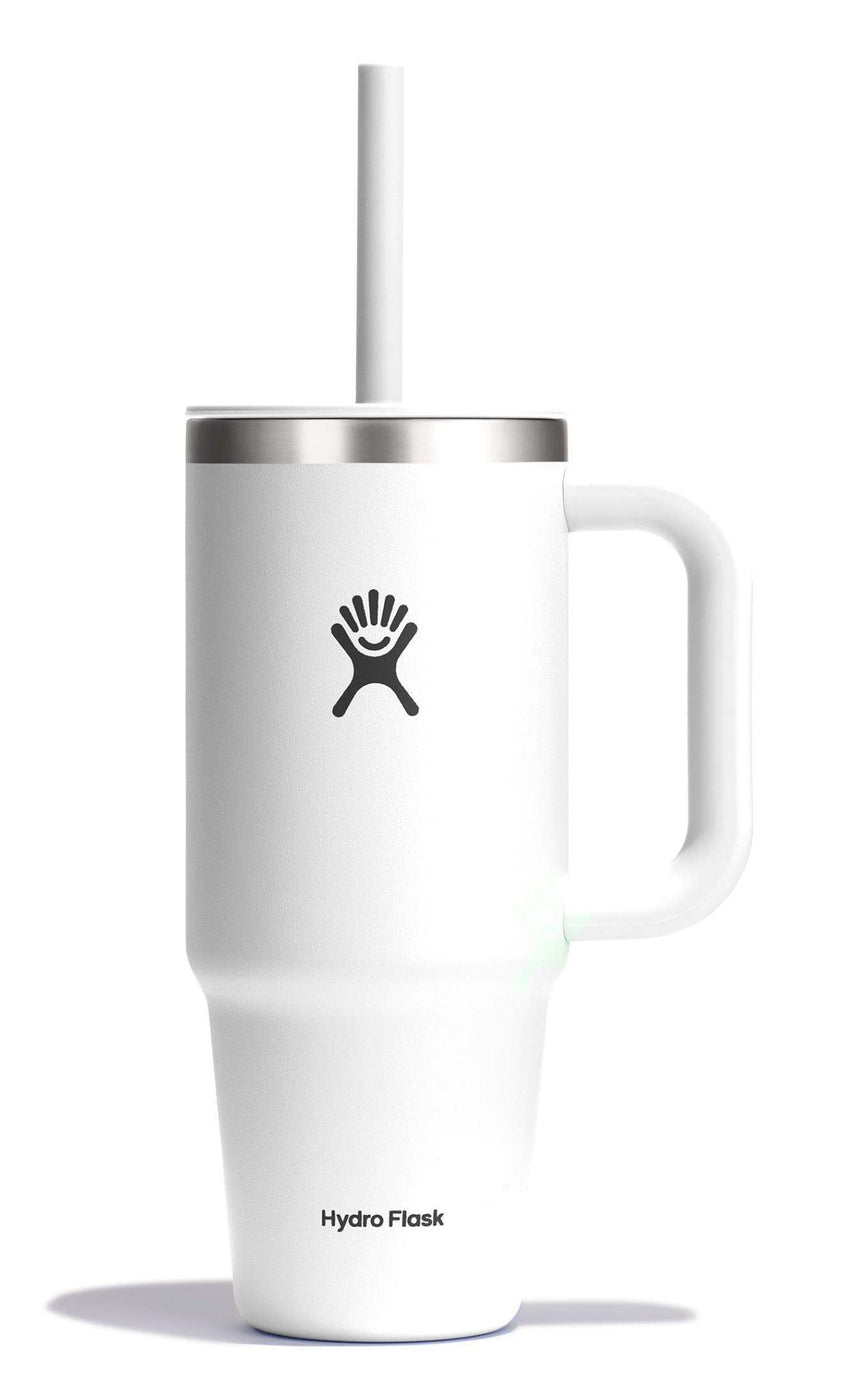Hydro Flask 40 Oz Travel Tumbler with Handle, Lid and Straw - Insulated Stainless Steel in Sugarplum - 7DAY'S