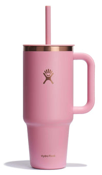 Hydro Flask 40 Oz Travel Tumbler with Handle, Lid and Straw - Insulated Stainless Steel in Sugarplum - 7DAY'S