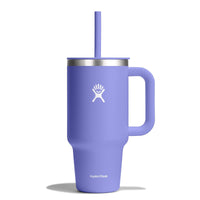 Hydro Flask 40 Oz Travel Tumbler with Handle, Lid and Straw - Insulated Stainless Steel in Sugarplum - 7DAY'S